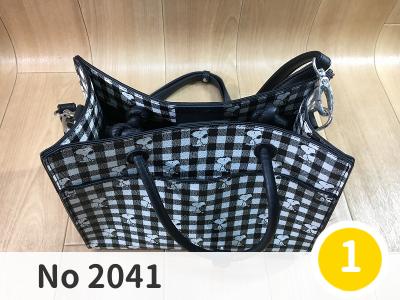 にこっと No 2041 | スヌーピー(チェック柄) 2wayバッグ PEANUTS(SNOOPY) ファッション バッグ | 